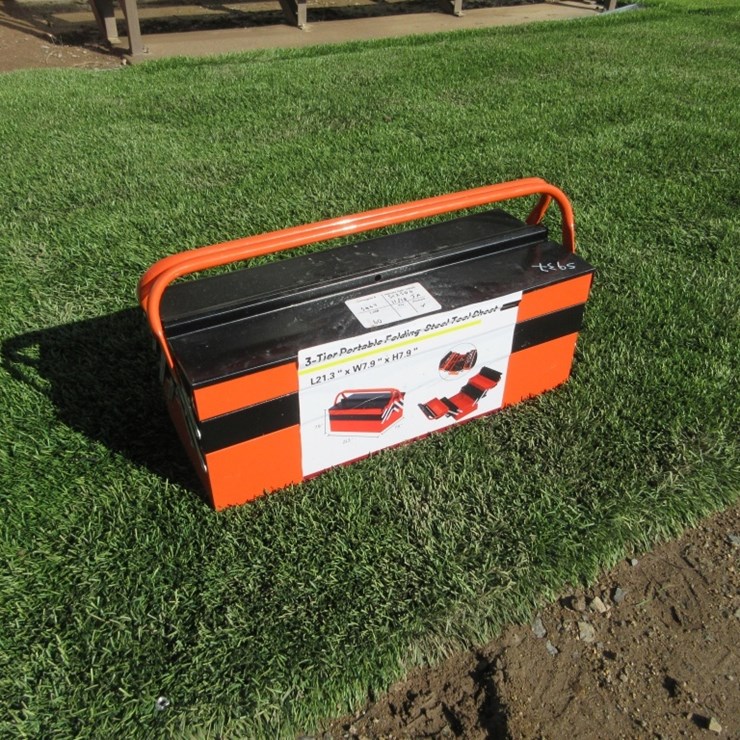 New Unused 21.3" x 7.9" x 7.9" Folding Tool Chest,