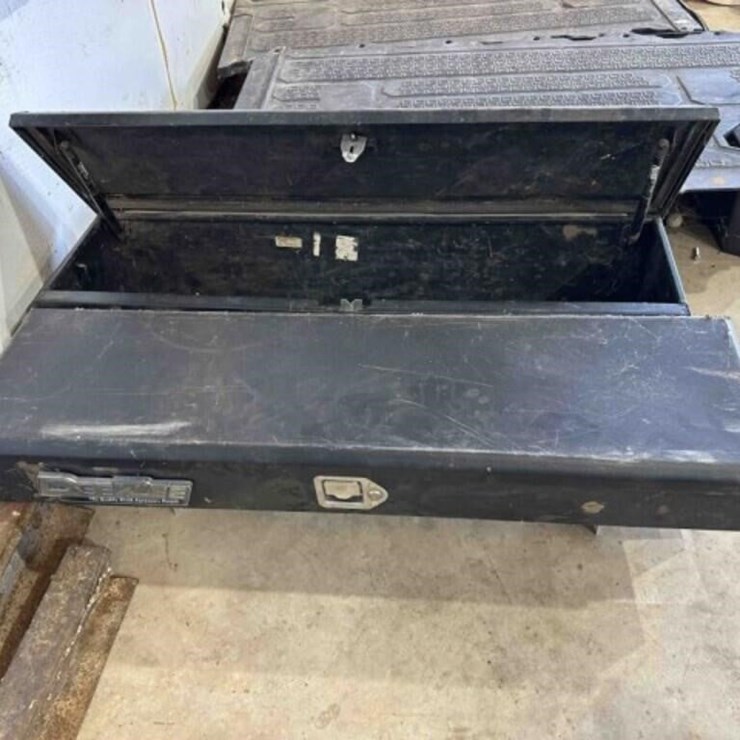 2- 4' DeeZee metal truck storage boxes