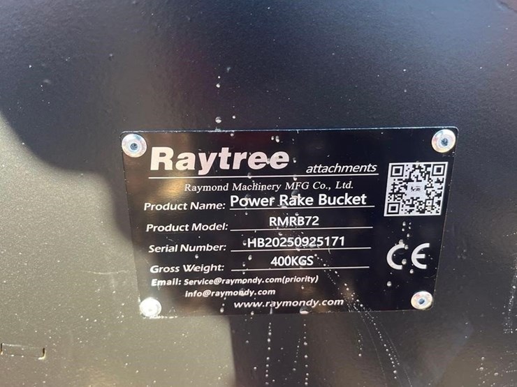 raytree-72in-power-rake-bucket-skid-steer-attachme-image-5