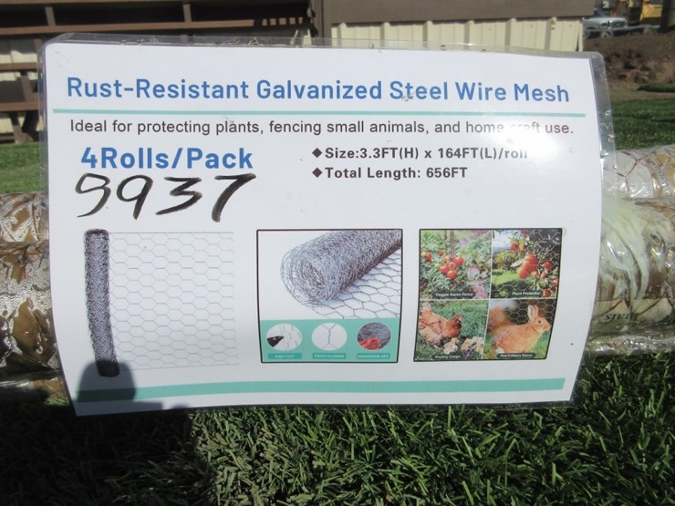 (4)-new-unused-3.3'-x-164'-iron-wire-mesh-rolls,-image-4