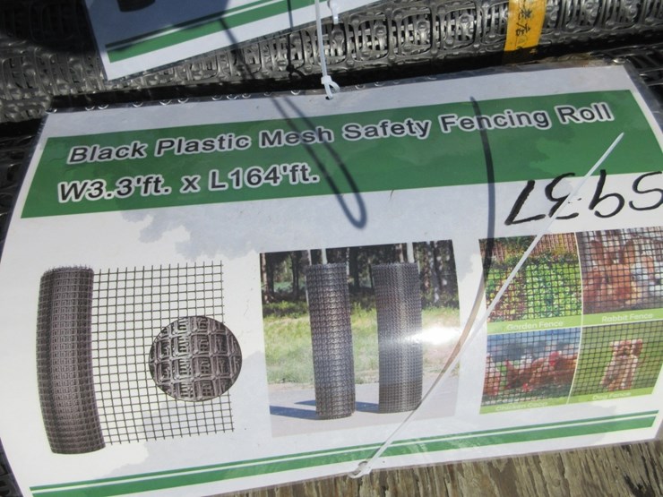new-unused-3.3'-x-164'-plastic-mesh-fencing-rolls,-image-3
