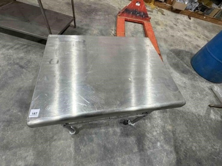metal-wire-cart-w/stainless-top-image-2