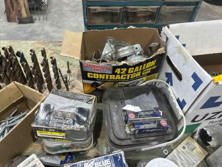 large-assortment--hardware,-screws,-drill-bits-image-4