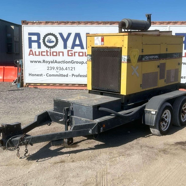 1993 Generac Olympian 93A 100kVA Towable Diesel Generator