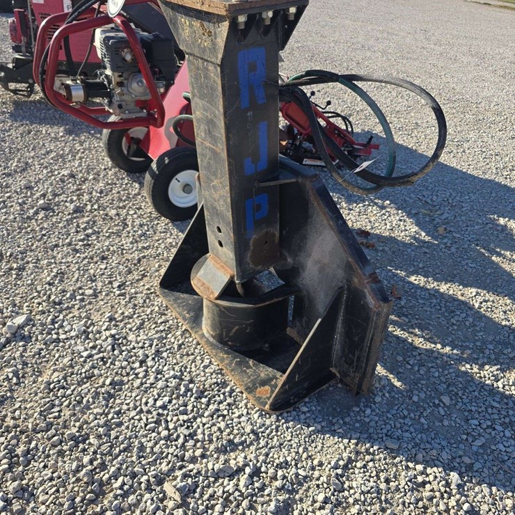 2018 Solutions ETPD550 Skid Steer Hydraulic Fence Post Driver, Works great