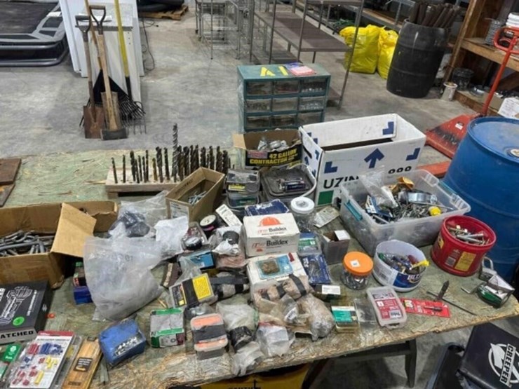 large-assortment--hardware,-screws,-drill-bits-image-1