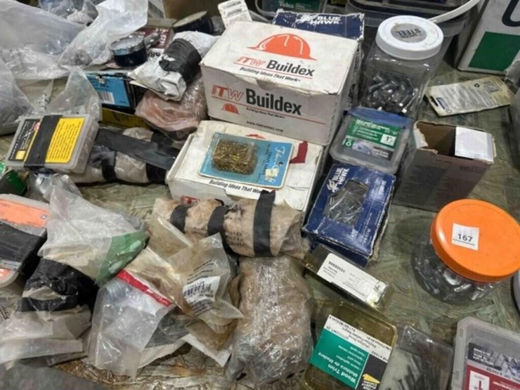 large-assortment--hardware,-screws,-drill-bits-image-8