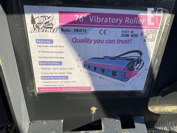 raytree-76in-skid-steer-vibratory-roller-attachmen-image-4