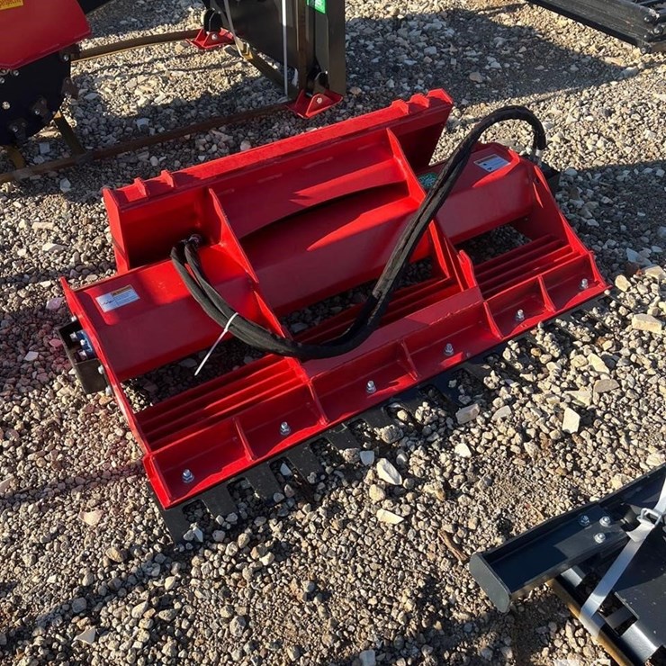 RAYTREE 60IN POWER RAKE LAND LEVEL SKID STEER ATTA