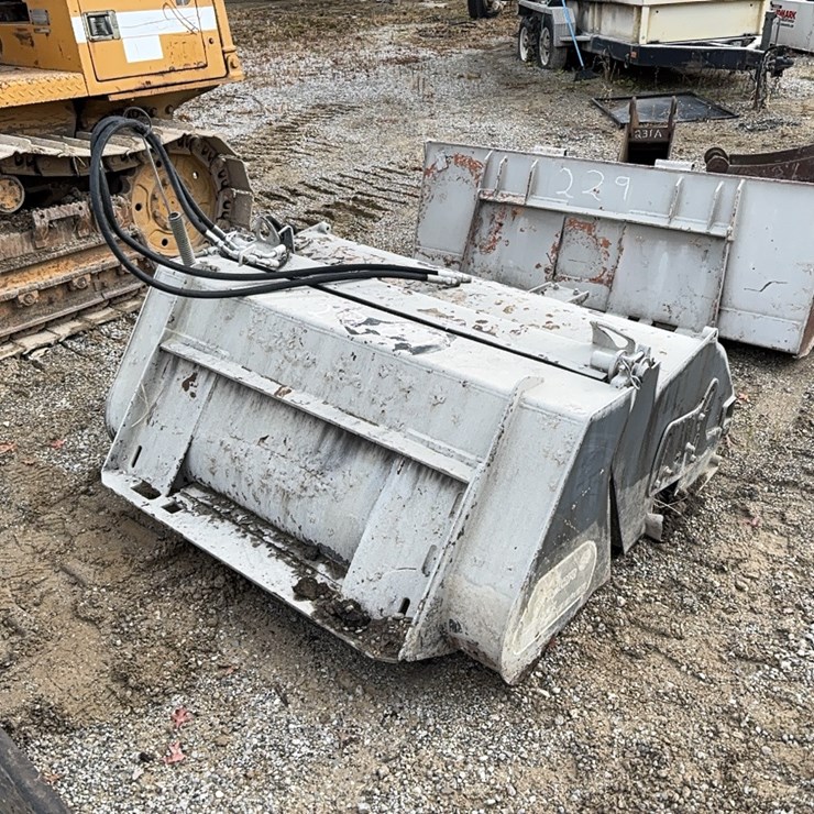 THE MAJOR BUCKET BROOM SKID STEER ATTACHMENT