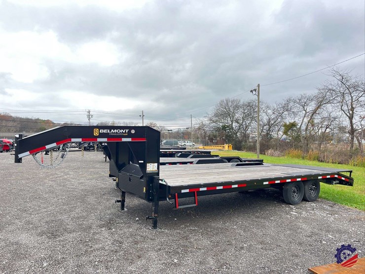 new-2024-belmont-t/a-24’-flatbed-gooseneck-trailer-image-1