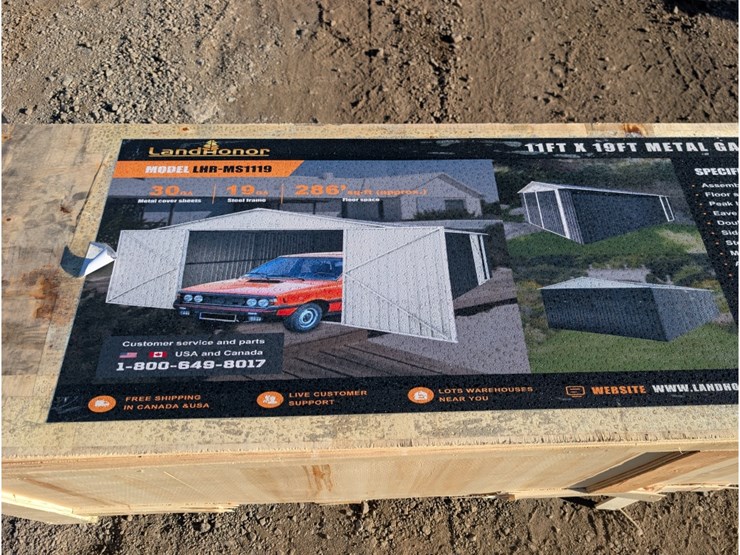landhonor-11'x19'-metal-garage/shed-w/-double-image-1