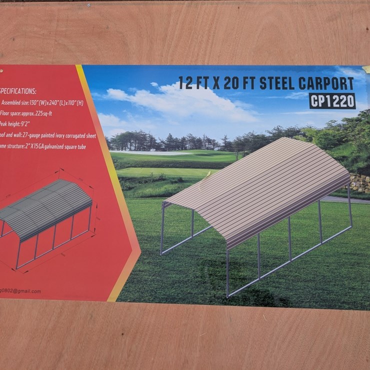 12' x 20' Steel Carport