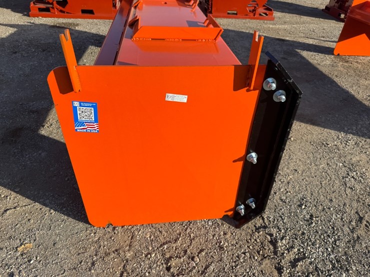 8'-skid-steer-snow-pusher-w/-steel-blades-image-3