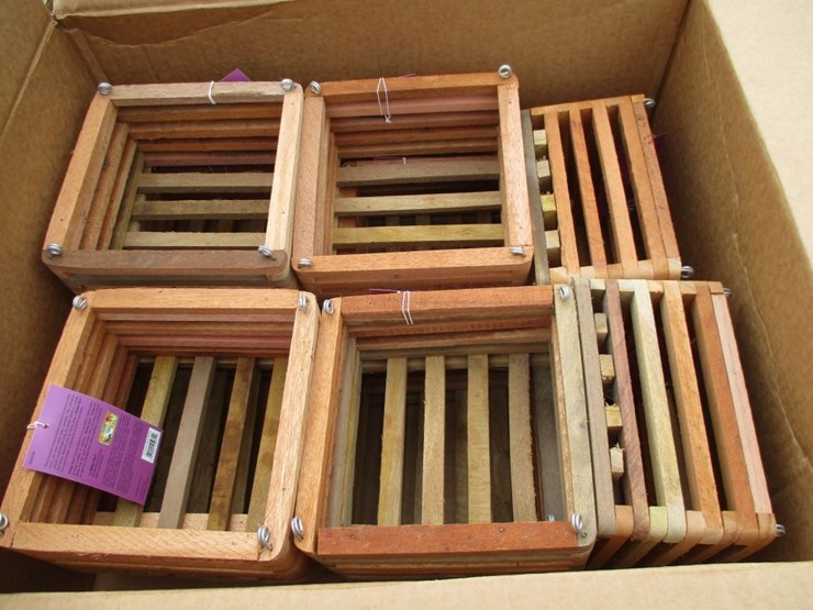 lot-of-square-cedar-wooden-plant-baskets,-image-3