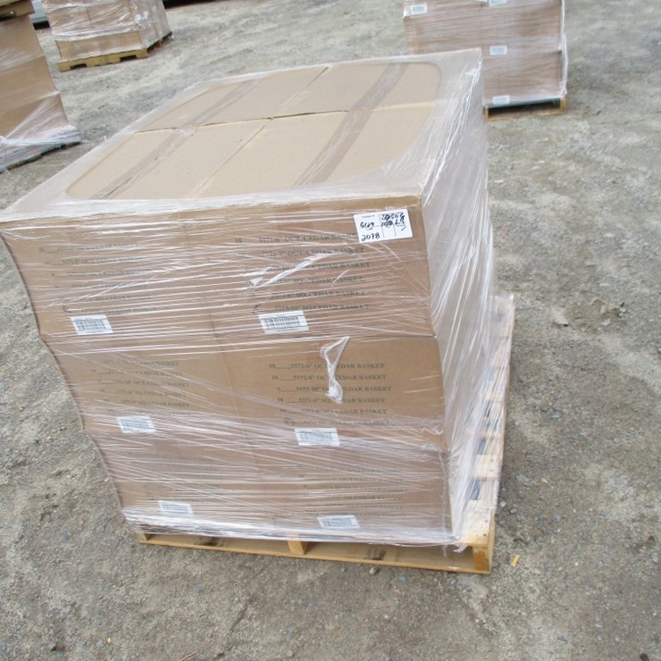 Lot Of Square Cedar Wooden Plant Baskets,