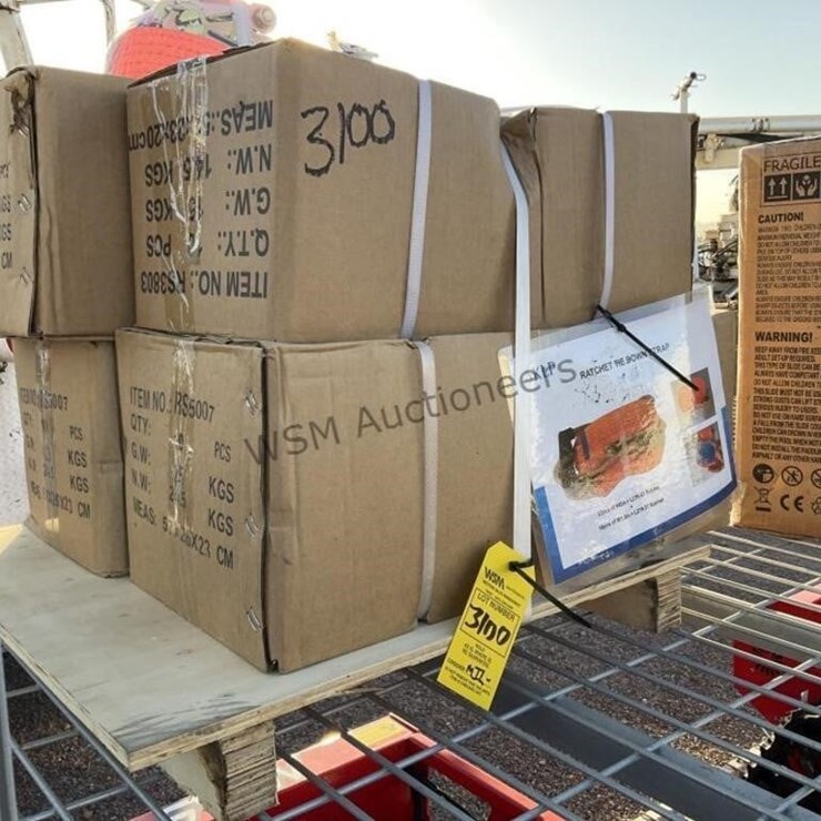 (4) BOXES OF RATCHET TIE DOWN STRAPS