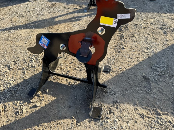 3/8"-ar500-steel-coyote-shooting-target-w/-flapper-image-1