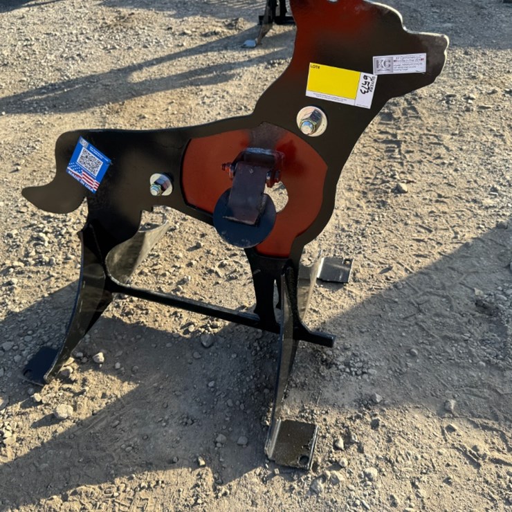 3/8" AR500 Steel Coyote Shooting Target w/ Flapper