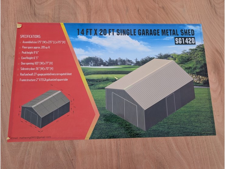 14'-x-20'-single-garage-metal-shed-image-1