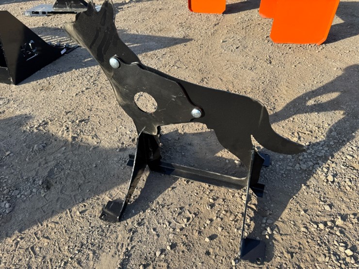 3/8"-ar500-steel-coyote-shooting-target-w/-flapper-image-3