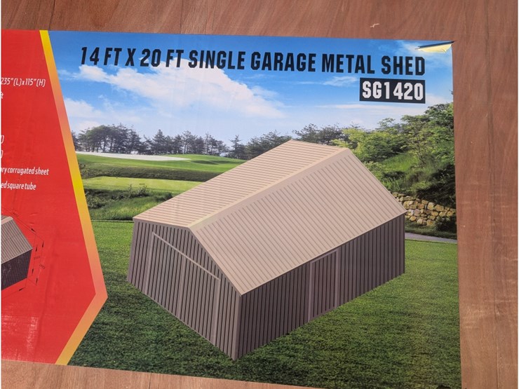 14'-x-20'-single-garage-metal-shed-image-1