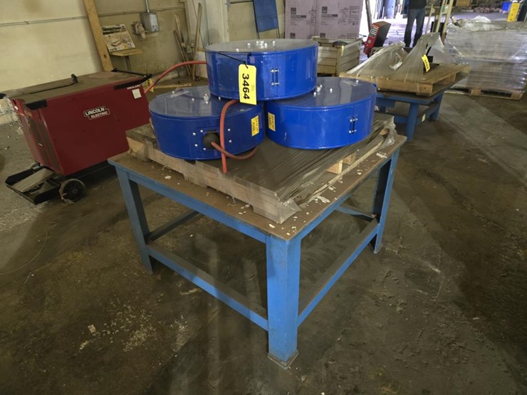 #3464-•-(4)-coxreels-en-n-350-hose-reels-w/-table-image-1