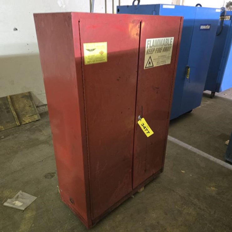#3477 • Approx. 43"x18"x65" Flammable Cabinet