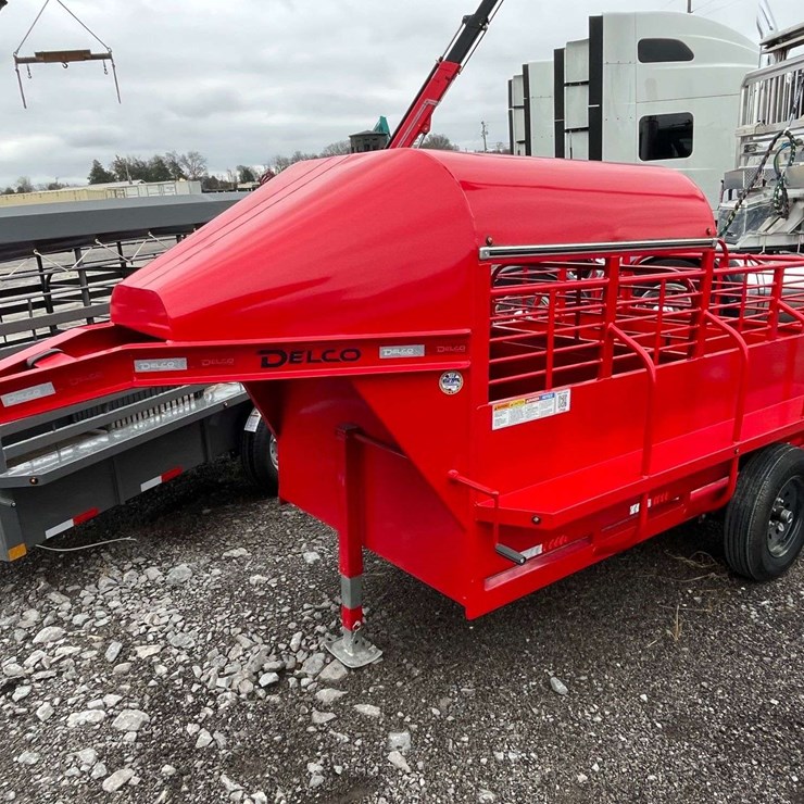 New 2024 DELCO 8’ Mini Livestock S/A Tag Trailer