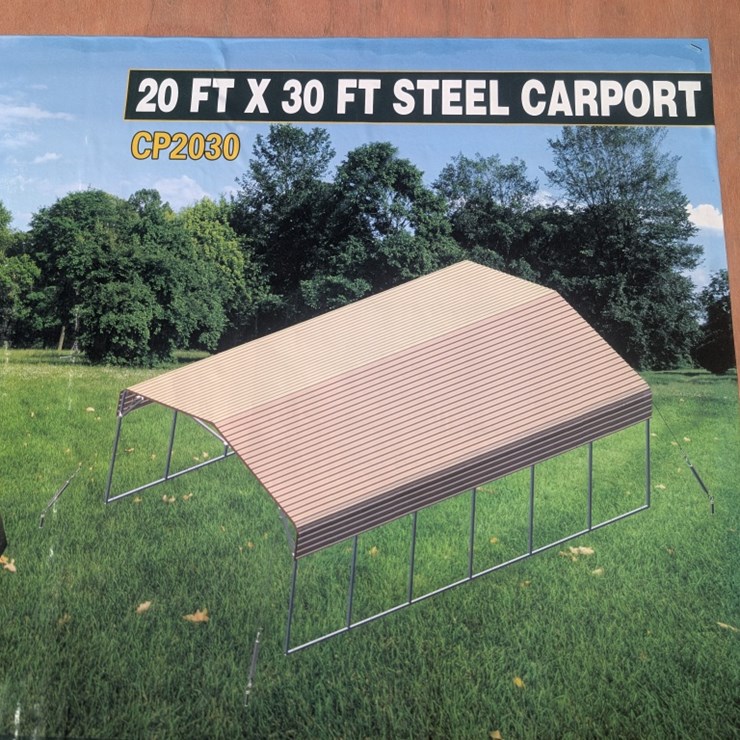 20' x 30' Steel Carport