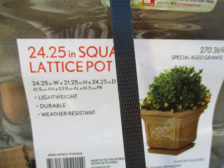 lot-of-24.25"-square-lattice-fiberglass-pots,-image-4