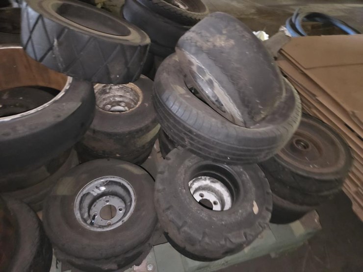 #3438-•-pallet-of-misc.-forklift-tires-and-rims-image-6