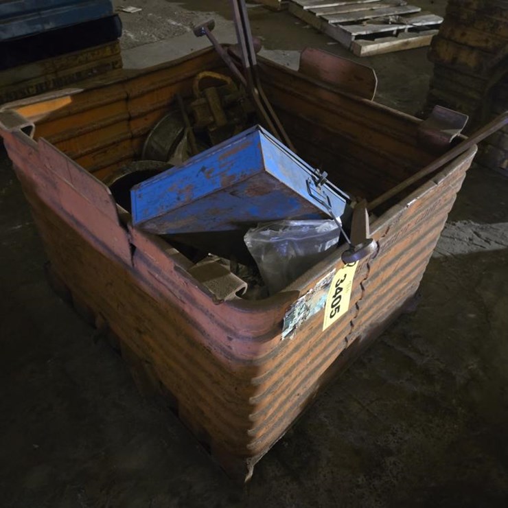 #3405 • Steel Crate w/ Misc. Items