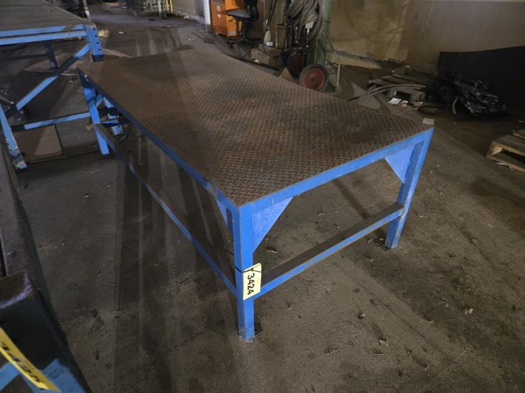 #3424-•-approx.-84"x32"x29"-steel-bench-image-1