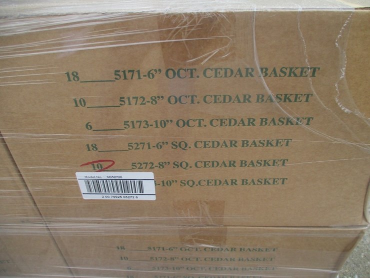 lot-of-square-cedar-wooden-plant-baskets,-image-3