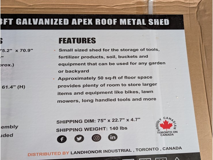 landhonor-6'x8'-galvanized-apex-roof-metal-shed-image-2