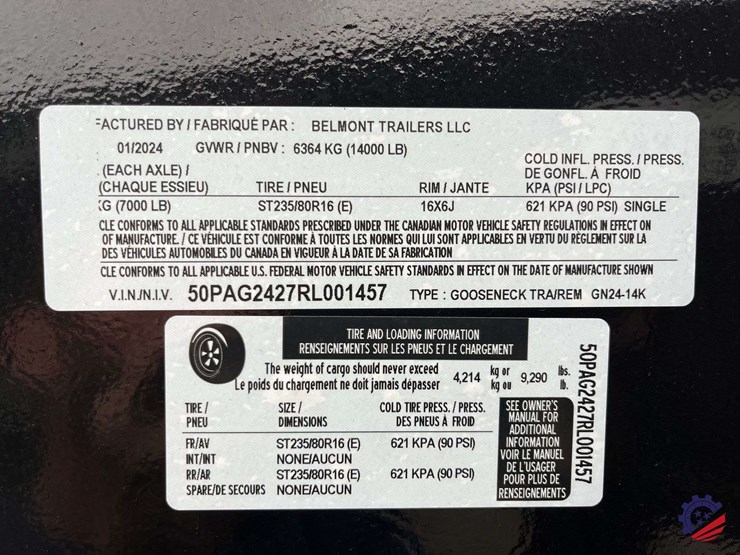 new-2024-belmont-t/a-24’-flatbed-gooseneck-trailer-image-21