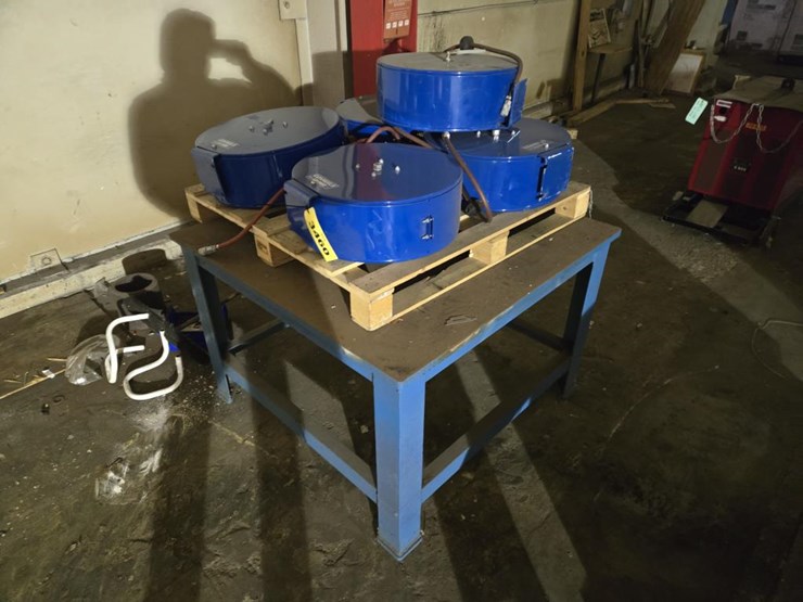 #3460-•-(5)-coxreels-en-n-350-hose-reels-w/-table-image-1