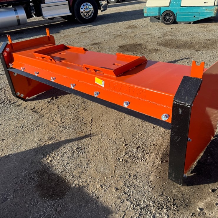 8' Skid Steer Snow Pusher w/ Steel Blades