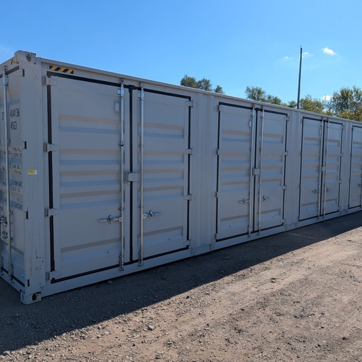 40' High Side 1 Trip Shipping Container w/ 4 Side Doors