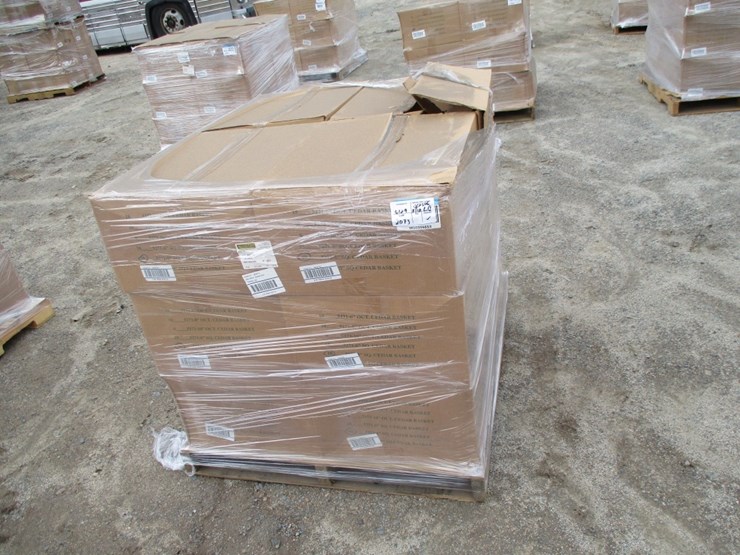 lot-of-square-cedar-wooden-plant-baskets,-image-1