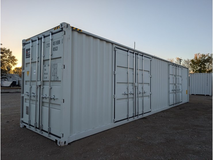 1-trip-40'-high-side-shipping-container-w/-2-side-doors-image-1