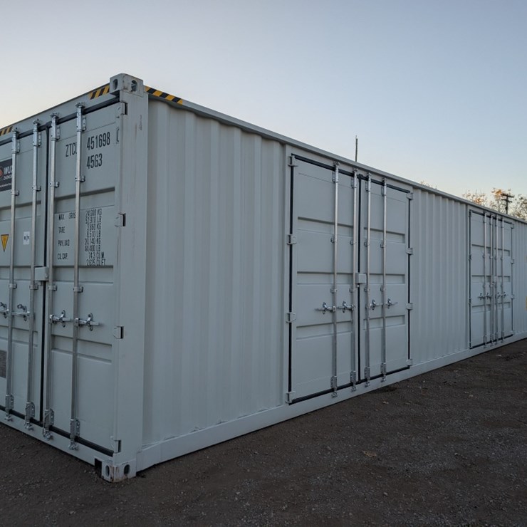 1 Trip 40' High Side Shipping Container W/ 2 Side Doors