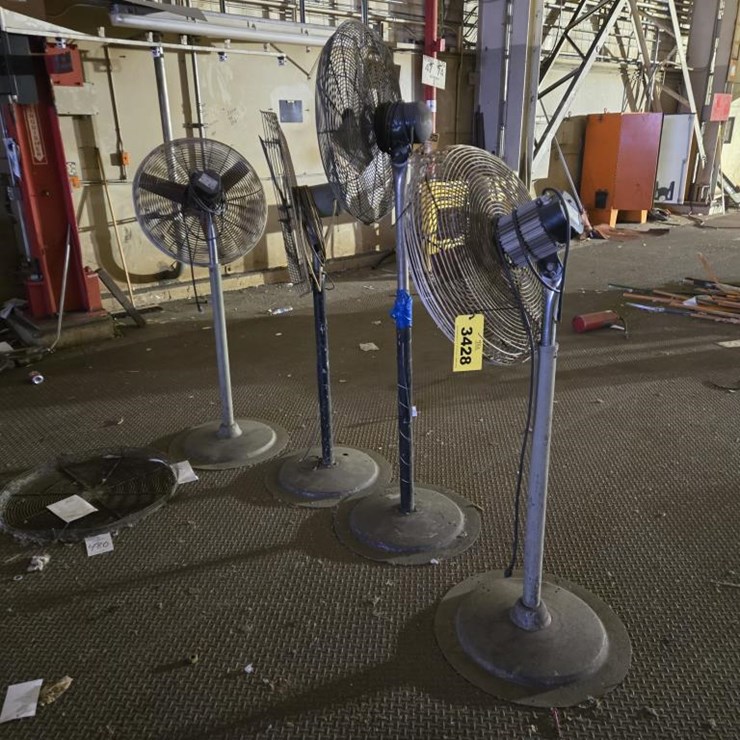 #3428 • (4) Standing Fans