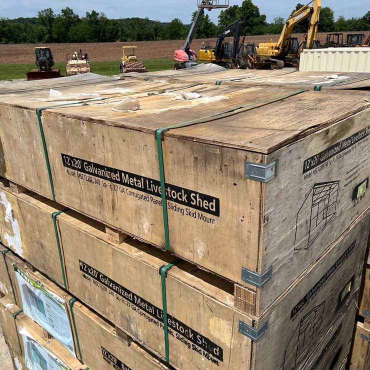 12'x20' Galvanized Metal Livestock Shed