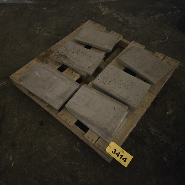#3414 • (17) Approx. 15"x10"x1" Concrete Slabs
