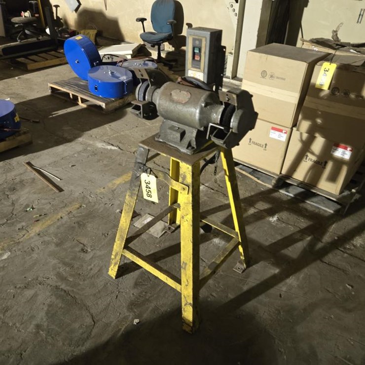 #3458 • 3-Phase Bench Grinder