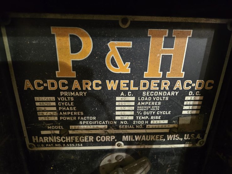 #3463-•-p&h-da300hfgw-ac-dc-arc-welder-image-7