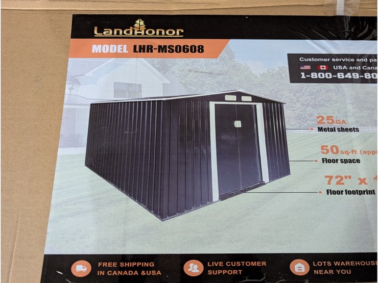 landhonor-6'x8'-galvanized-apex-roof-metal-shed-image-1