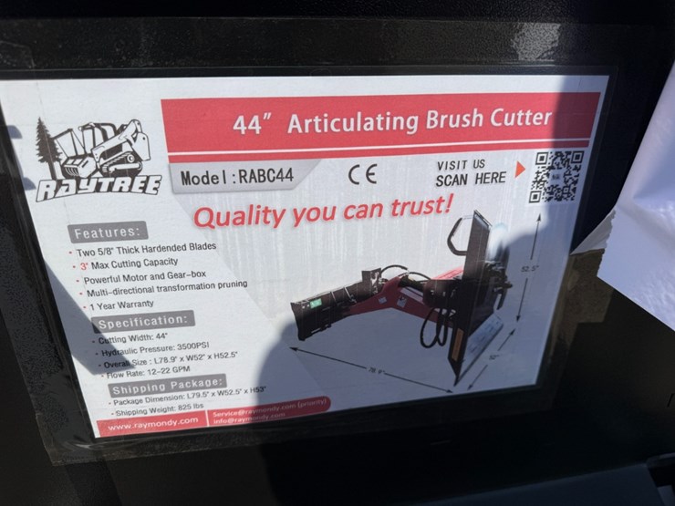 ray-tree-skid-steer-44"-articulating-brush-cutter-image-7